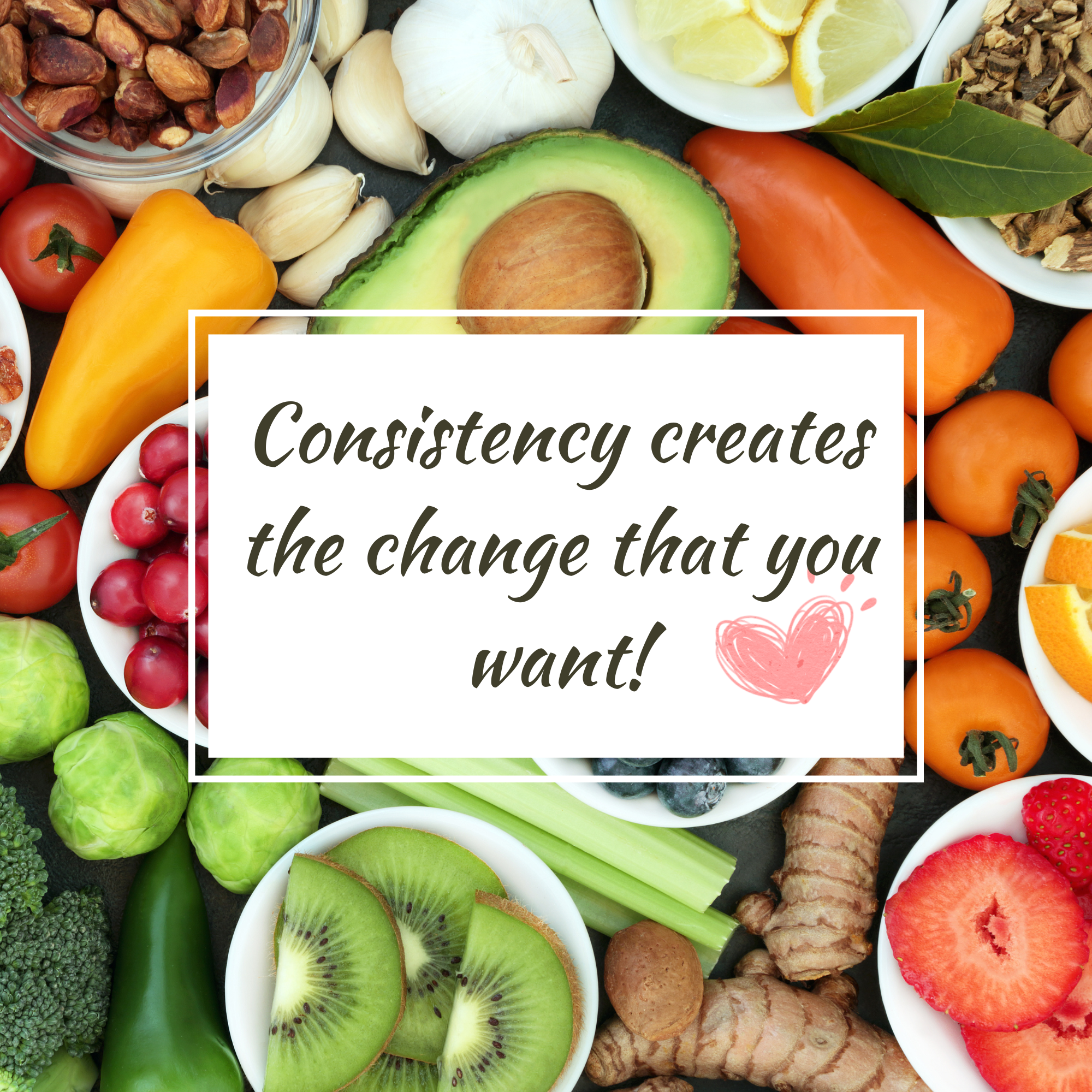 consistency creates the change that you want